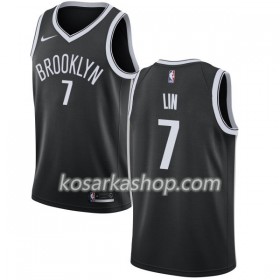 Dres Brooklyn Nets Jeremy Lin 7 Nike 2017-18 Crna Swingman